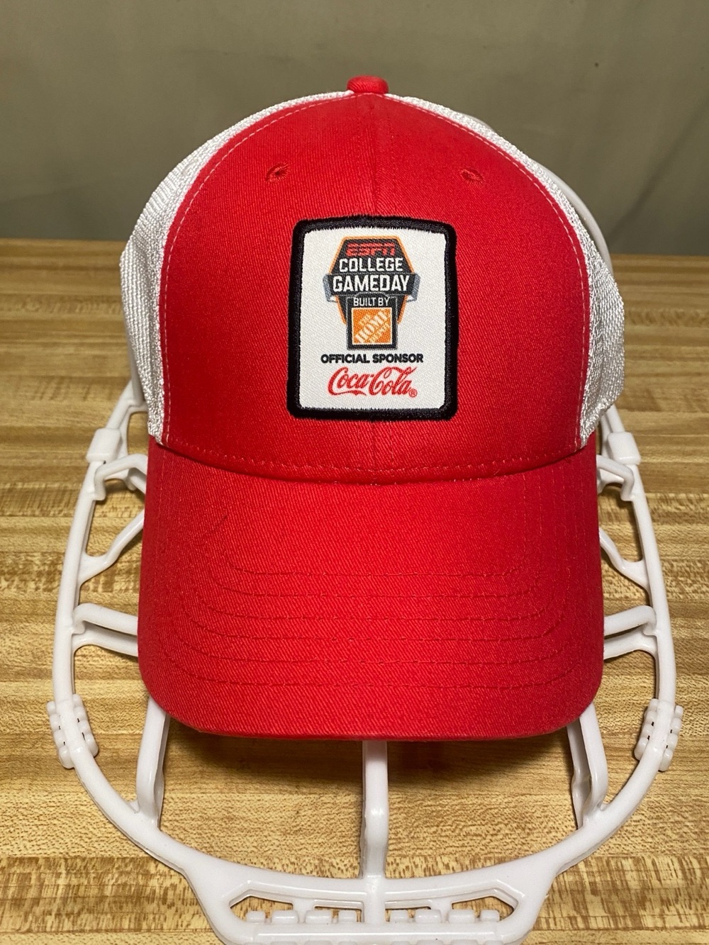 ESPN College Gameday Official Sponsor Coca-Cola Mesh Panel Cap Red White O/S